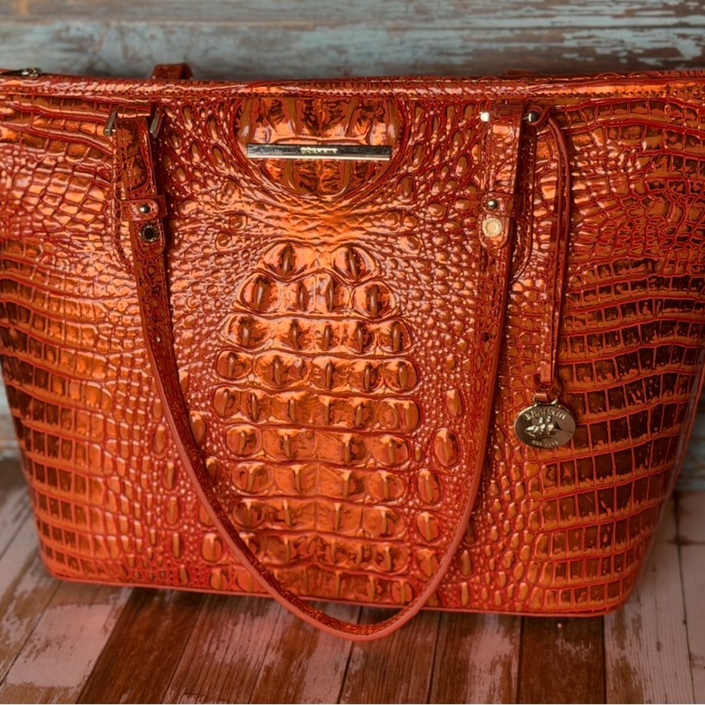NWT Brahmin ORANGE POTION Medium Asher - Hard to find PRICE FIRM - Picture 9 of 16
